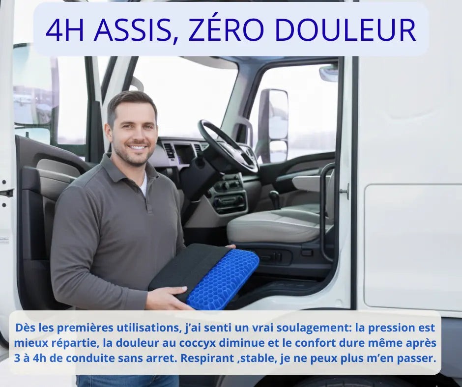 RELAXSEAT: Coussin de siège en gel